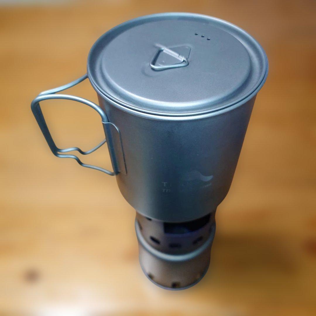 TOAKS チタンウッドストーブ チタンクッカー750ml セット