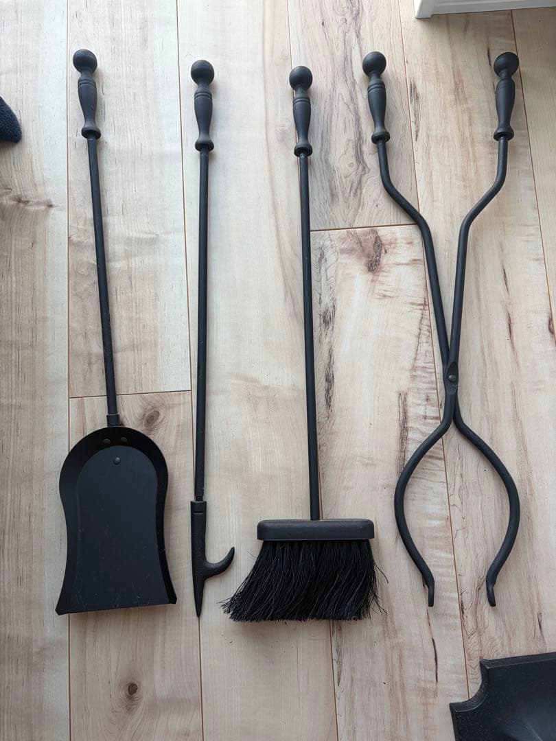薪ストーブ用 ブラック　ファイヤーツール　セット