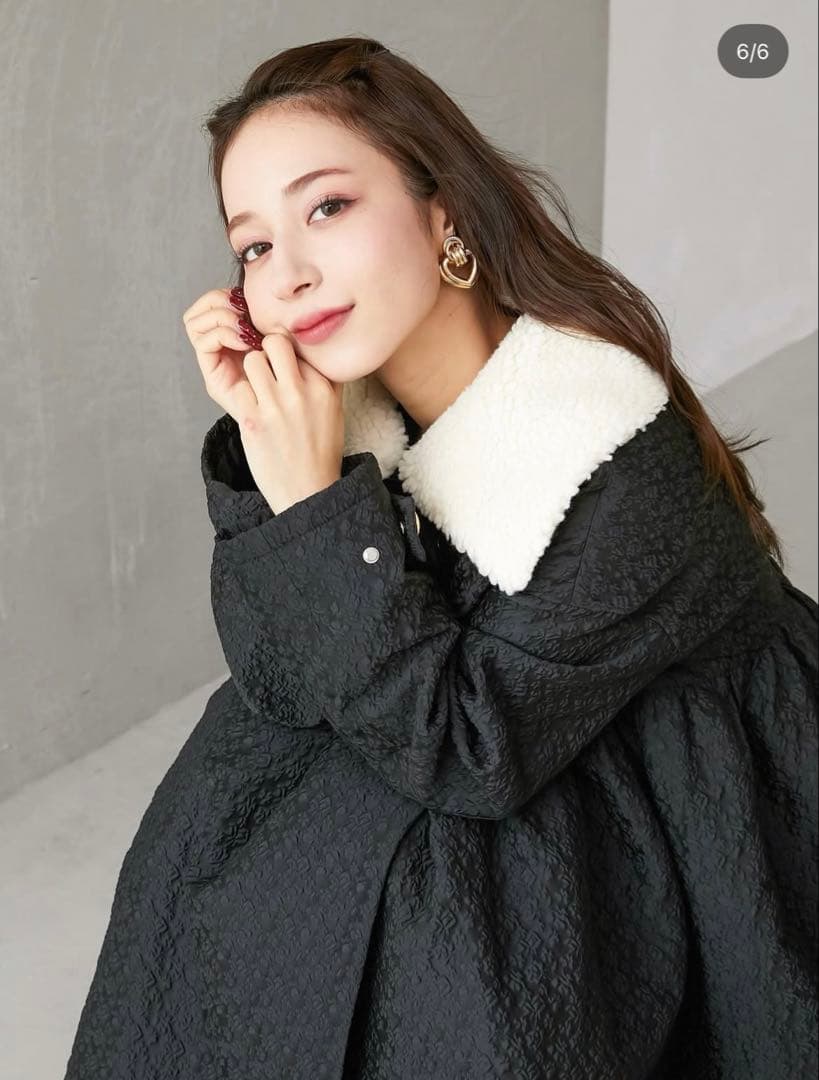 obli ボアジャガードジャケット　オブリ OBLI ジャガード　ジャケット