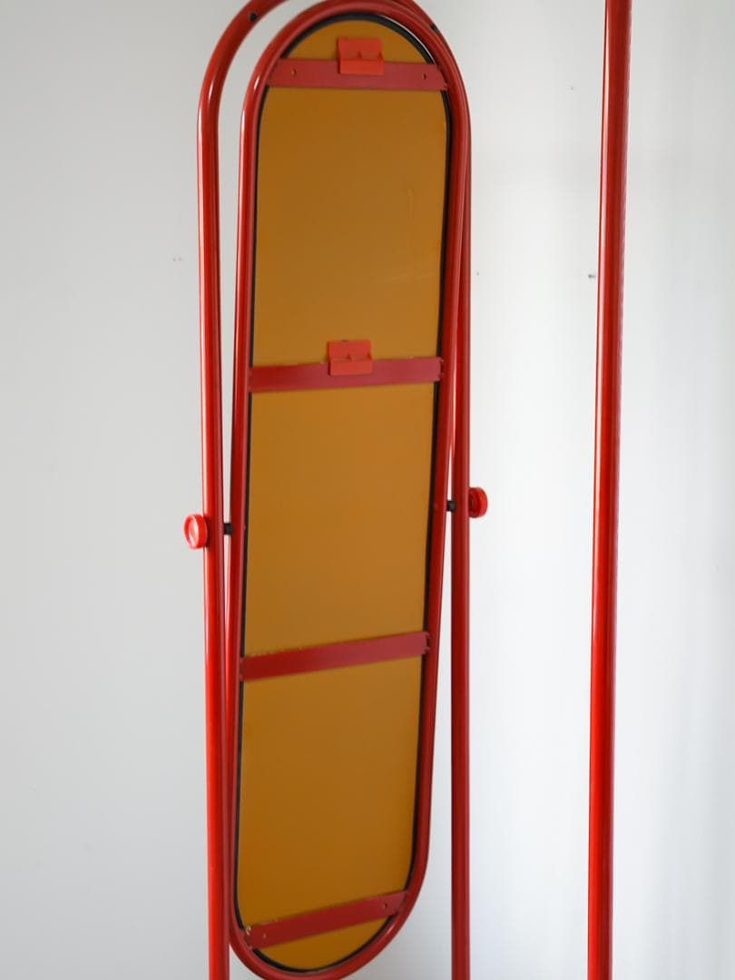 【TTT】スタンドミラー/姿見 ハンガーラック レトロポップ ポストモダン