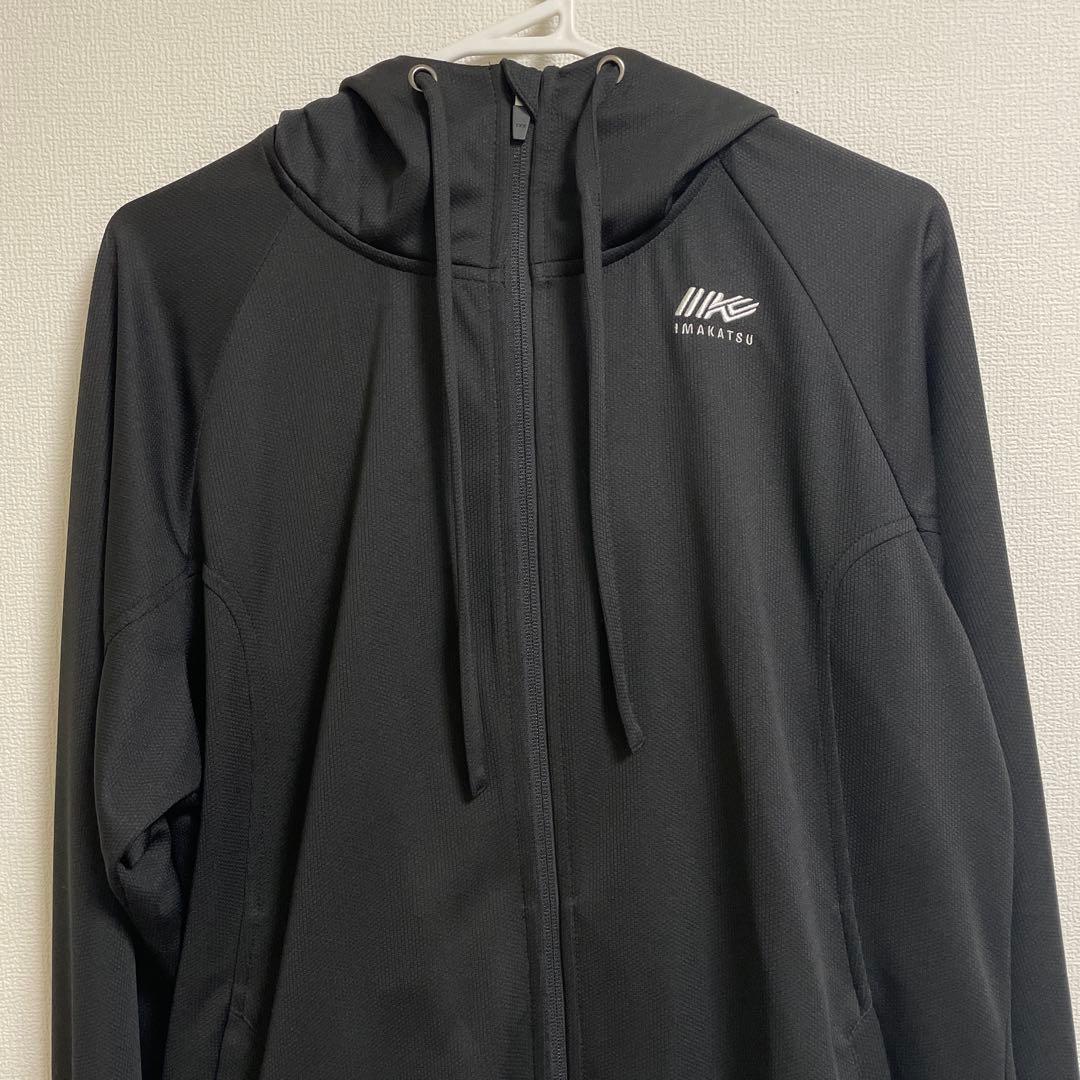 イマカツ　ジップアップフーディ　IK-852 LL ブラック