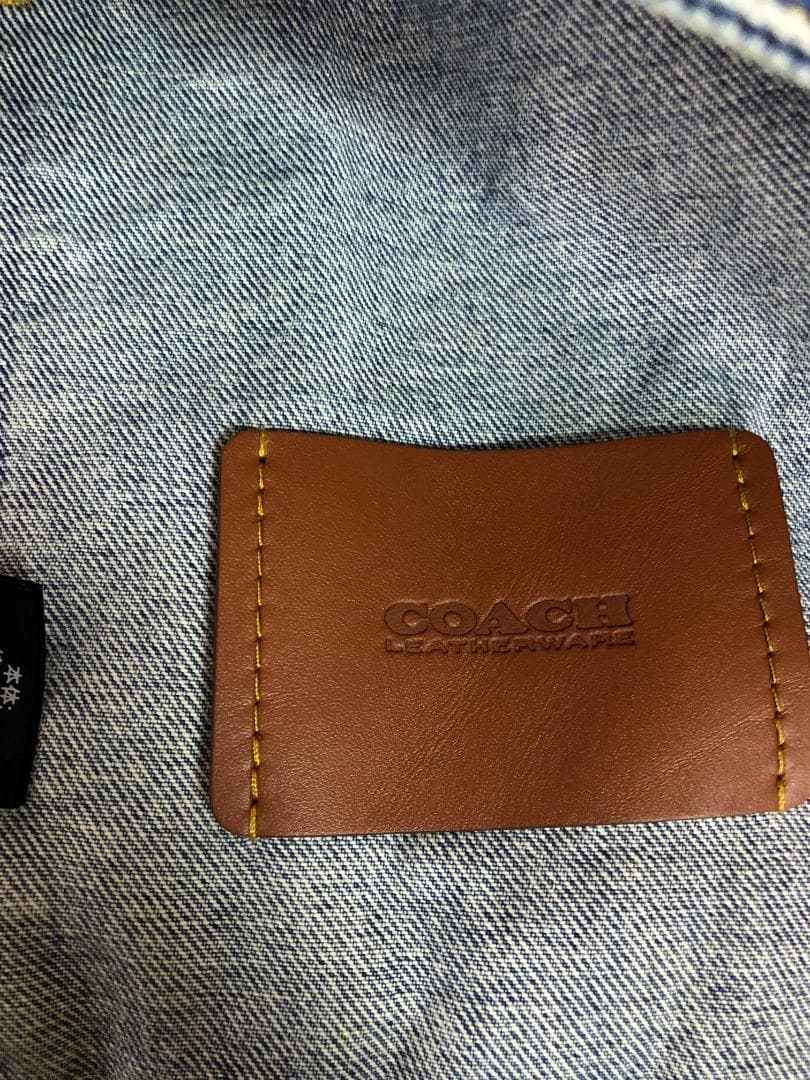 N133 COACH デニムジャケット　シグネチャー　Mサイズ　美品