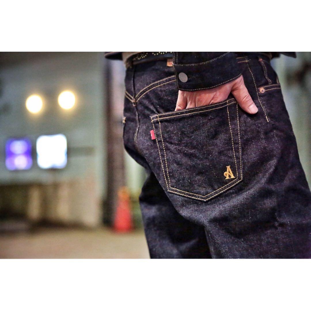 【新品】ヴィンテージスタイル、デニムジャケット38 & デニムパンツセット34