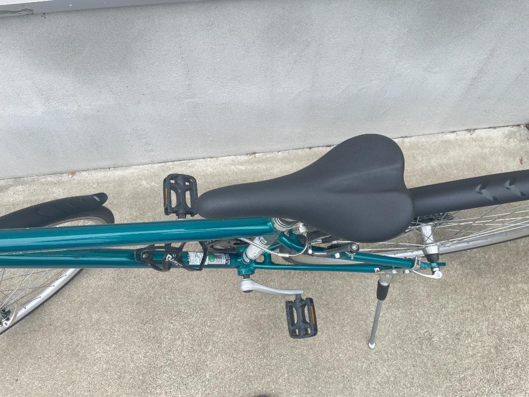 ★購入後２年クロスバイク　一部アルミ製軽いフレーム 8多段ギア OSCサイクル製