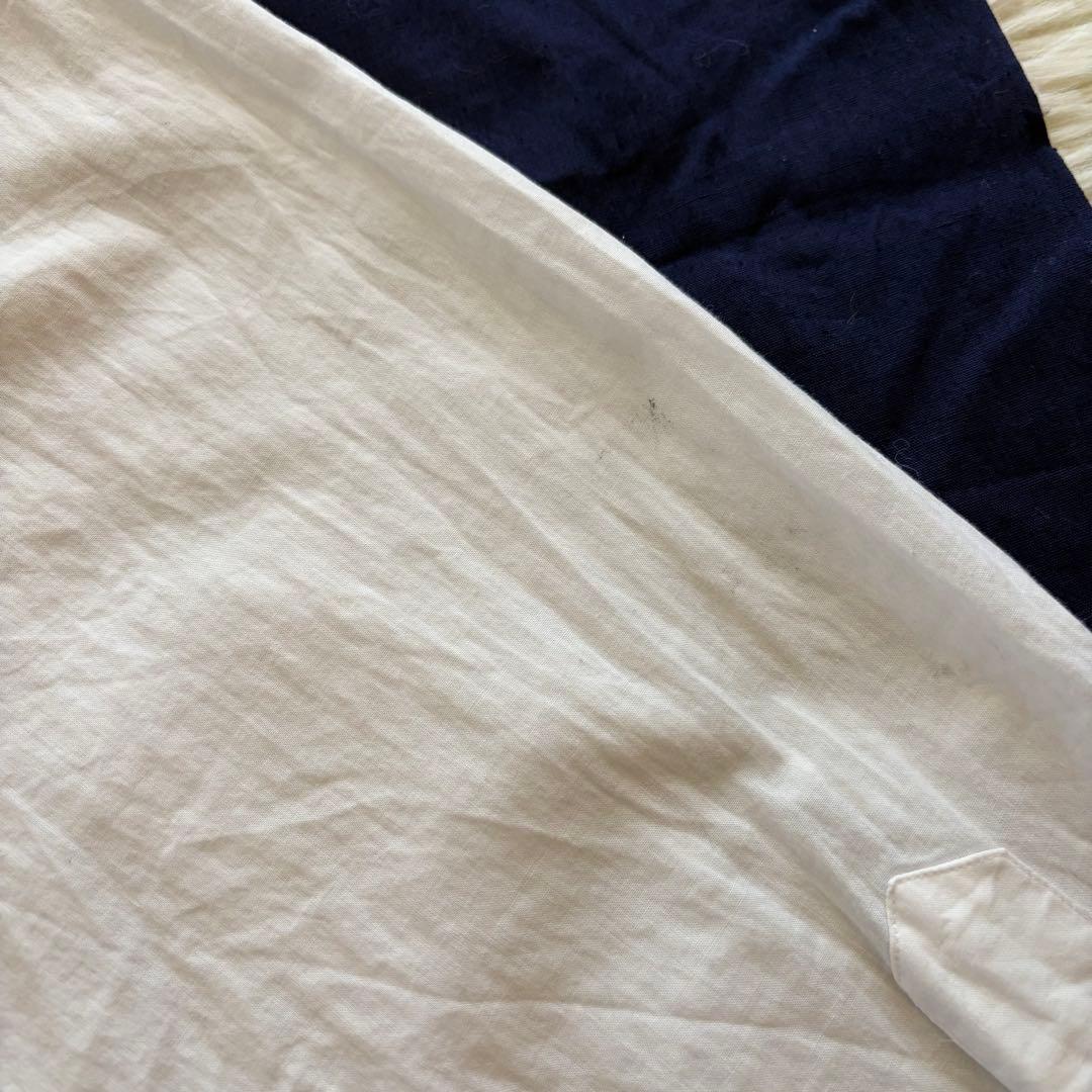 2021年製 丸襟 マーガレットハウエル 長袖ブラウス シャツ II 白色