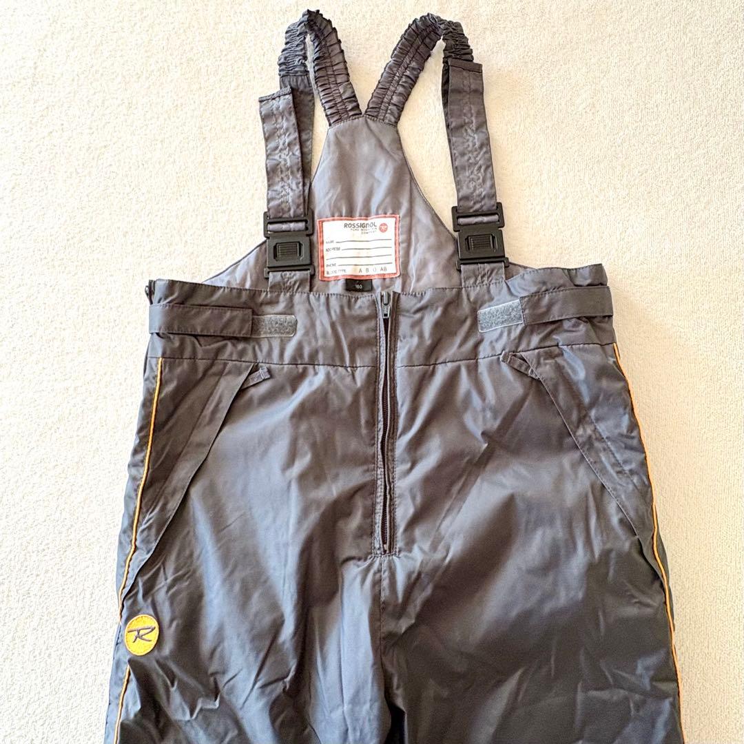 160 ジュニア　ロシニョール　スキー　上下　イエロー　グレー　スノーウェア