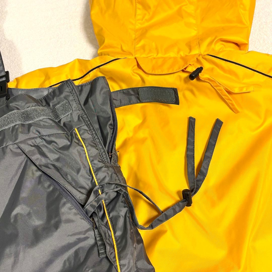 160 ジュニア　ロシニョール　スキー　上下　イエロー　グレー　スノーウェア