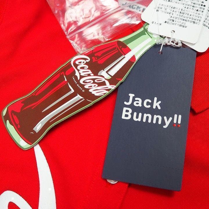 新品 ジャックバニー コカ・コーラ ビッグロゴ 鹿の子 ワンピース M