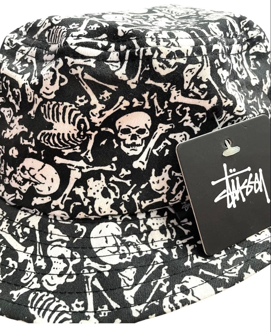 Stussy Vintage Bones Bucket Hat スカル ハット