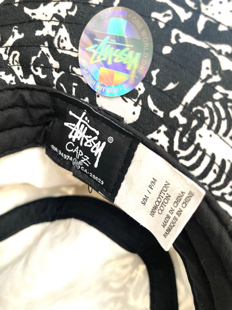 Stussy Vintage Bones Bucket Hat スカル ハット