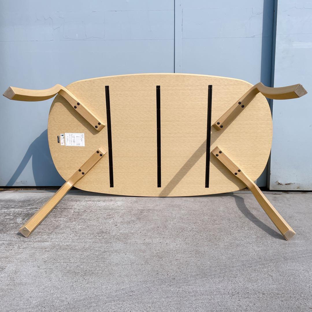 【美品】冨士ファニチア FUJI FURNITURE 楕円ダイニングテーブル
