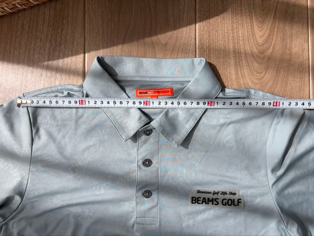 美品 ゴルフウェア BEAMS GOLF グレー ポロシャツ