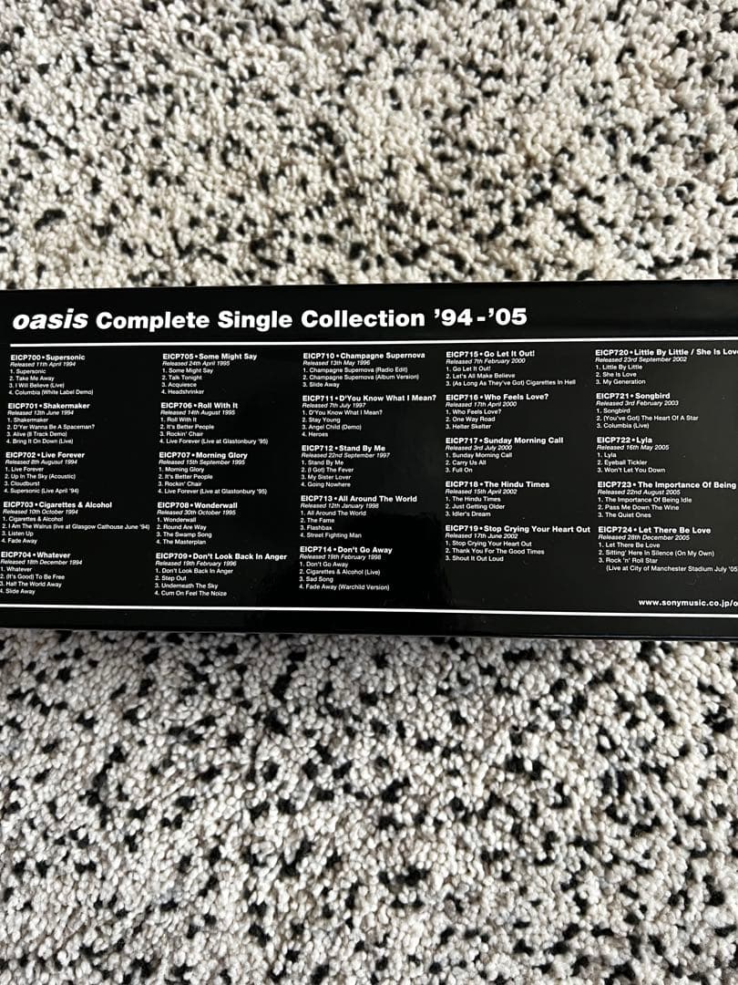 美品(Disk未開封) オアシス コンプリート シングル コレクション BOX