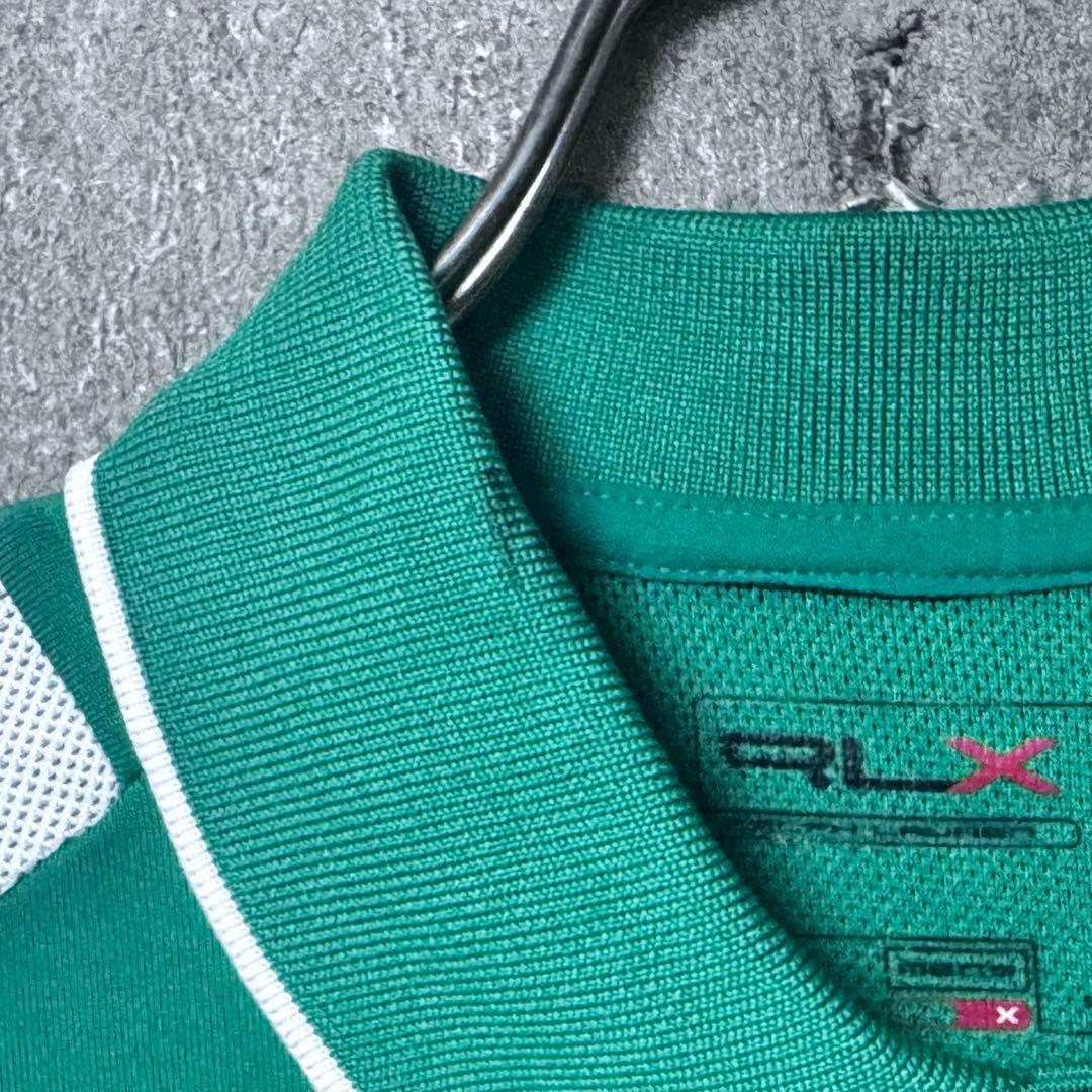 RLX アールエルエックス ロゴ 半袖 ポロシャツ グリーン XS ウェア