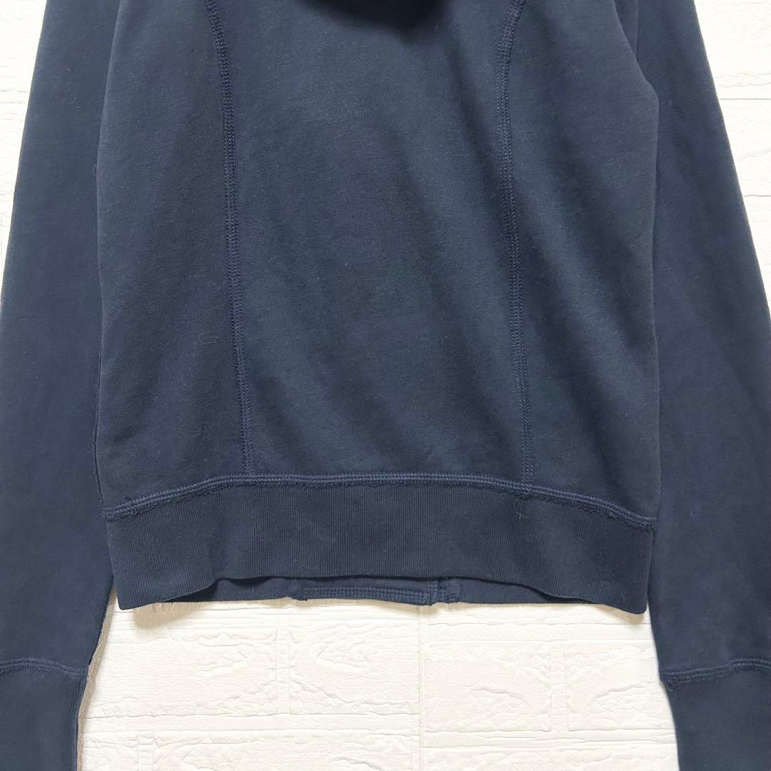 アバクロンビー&フィッチ　アバクロ　パーカー　ファー　ダブルボタン　紺　【M】