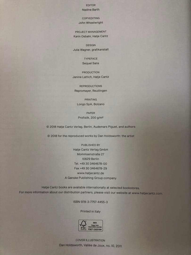 オーデマピゲ　写真アート　AUDEMARS PIGUET HATJE CANTZ