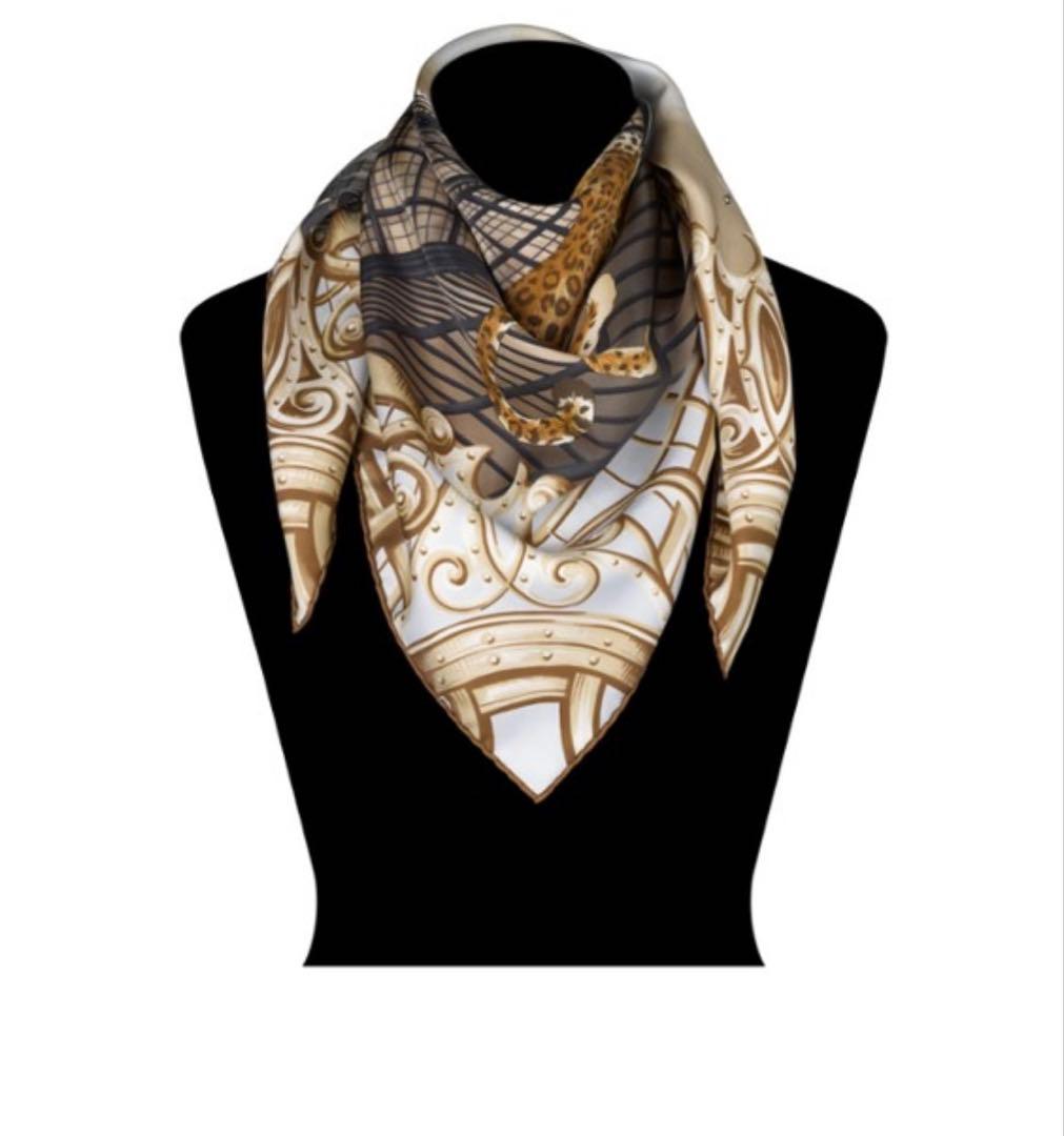 ペルシャ【美品 レア 】Cartier パンテール シルクスカーフ