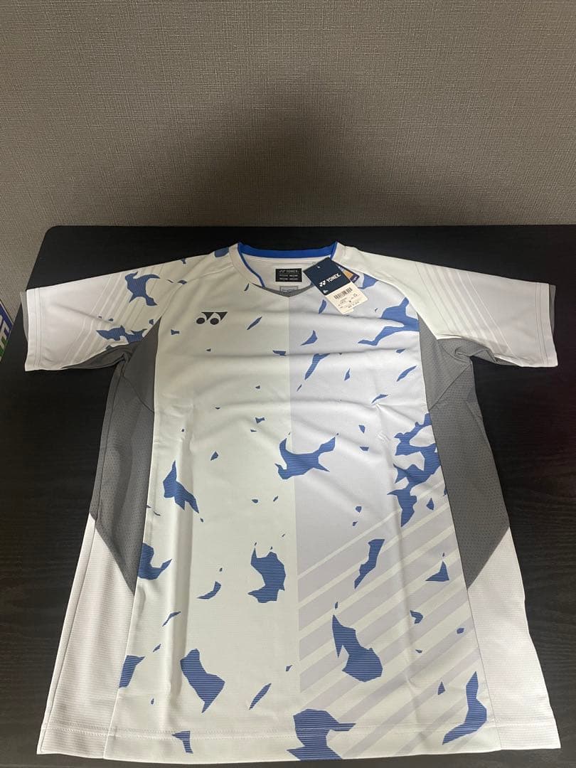 日本代表　YONEX バドミントンウェア M ホワイト・ブルー