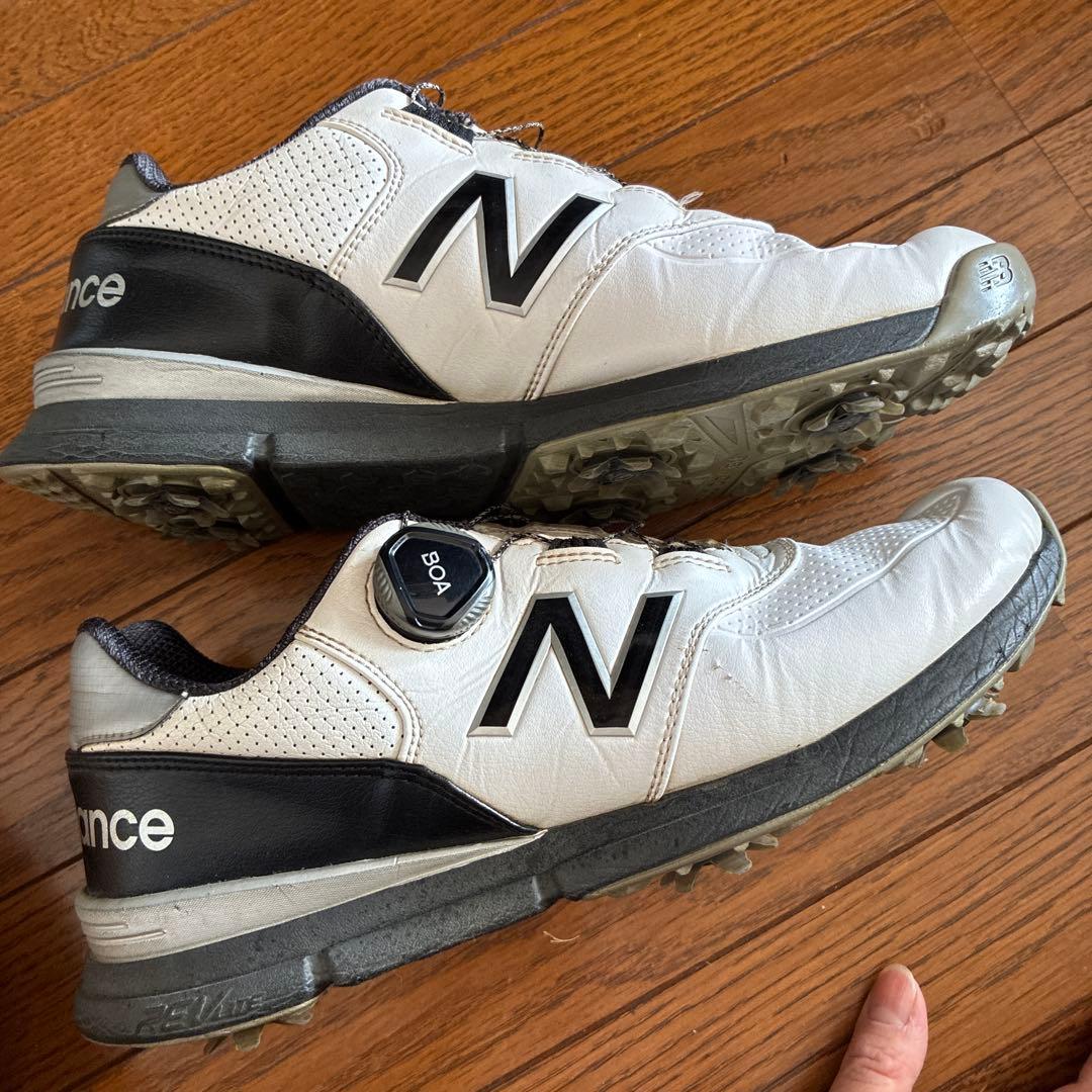 New Balance ゴルフシューズ ボアシステム ホワイト/ブラック