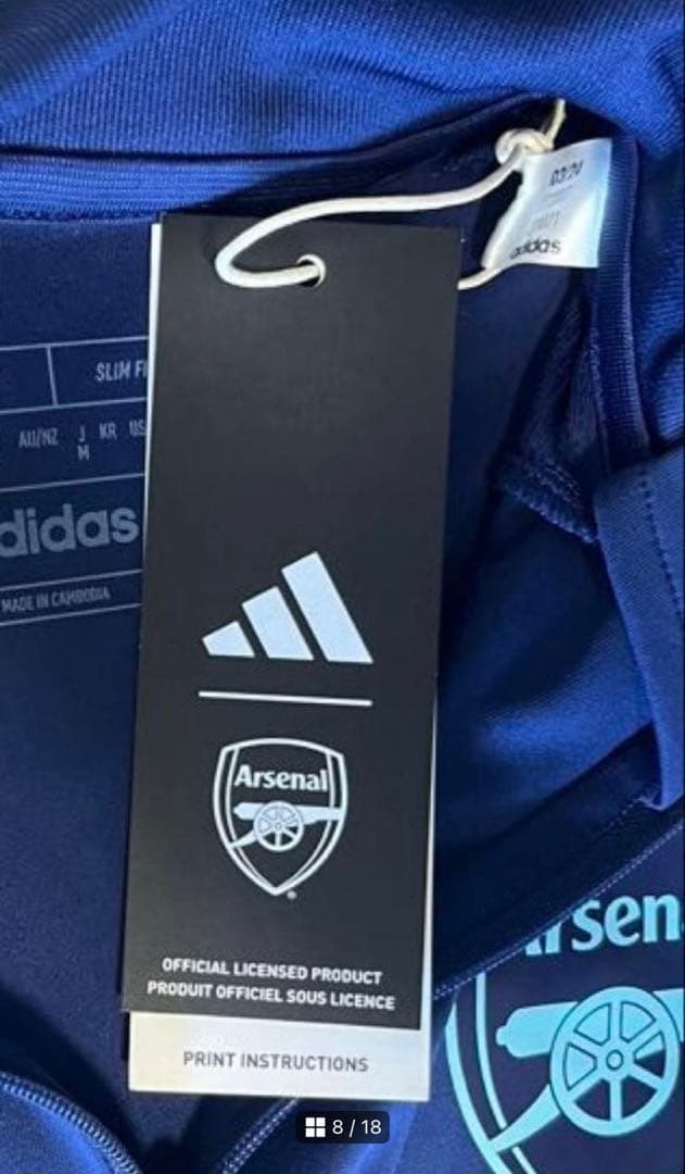 【タグ付き】アーセナル トレーニングトップ&パンツセット