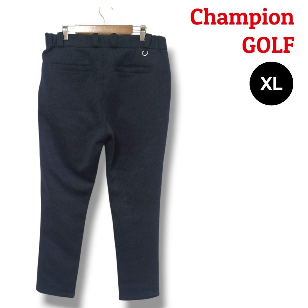 【ストレスフリー】チャンピオンゴルフ パンツ XL ネイビー メンズ ゴルフ