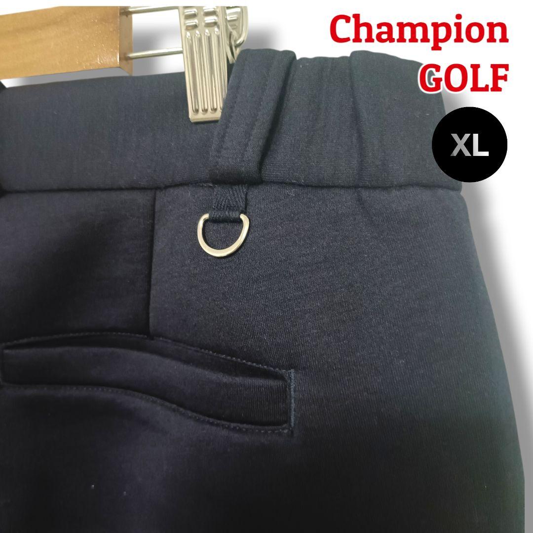【ストレスフリー】チャンピオンゴルフ パンツ XL ネイビー メンズ ゴルフ