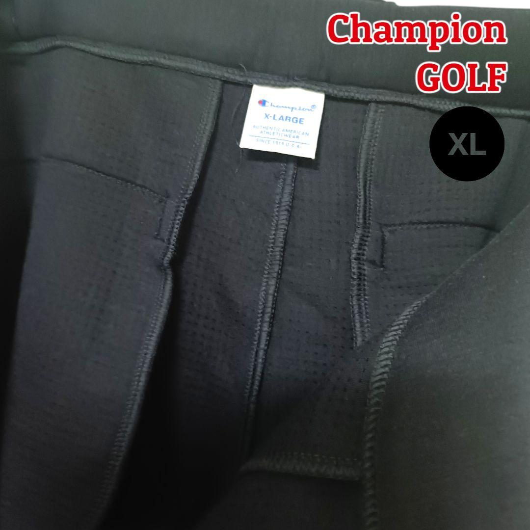 【ストレスフリー】チャンピオンゴルフ パンツ XL ネイビー メンズ ゴルフ