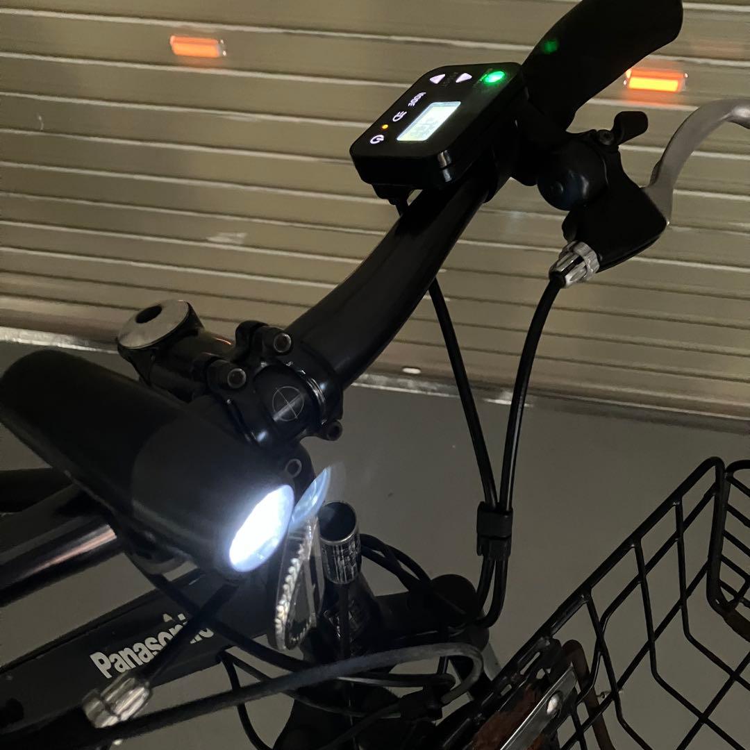 Panasonic 自転車用ライト NKL780と手元スイッチとセンサー線の3点