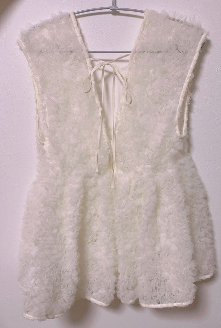 【美品】Mystrada デコラチュールブラウス　ペプラムトップス