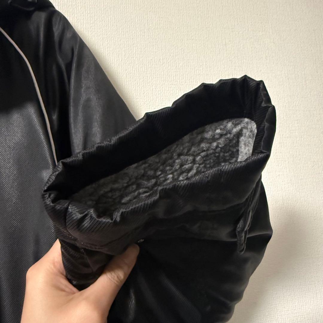 美品 NIKE ナイキ ボア フリース ロング ベンチコート フード付き M 黒