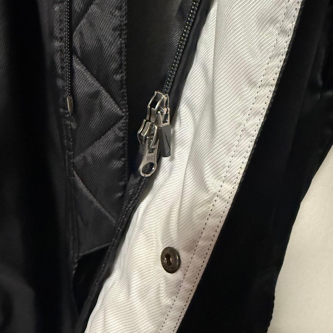 美品 NIKE ナイキ ボア フリース ロング ベンチコート フード付き M 黒