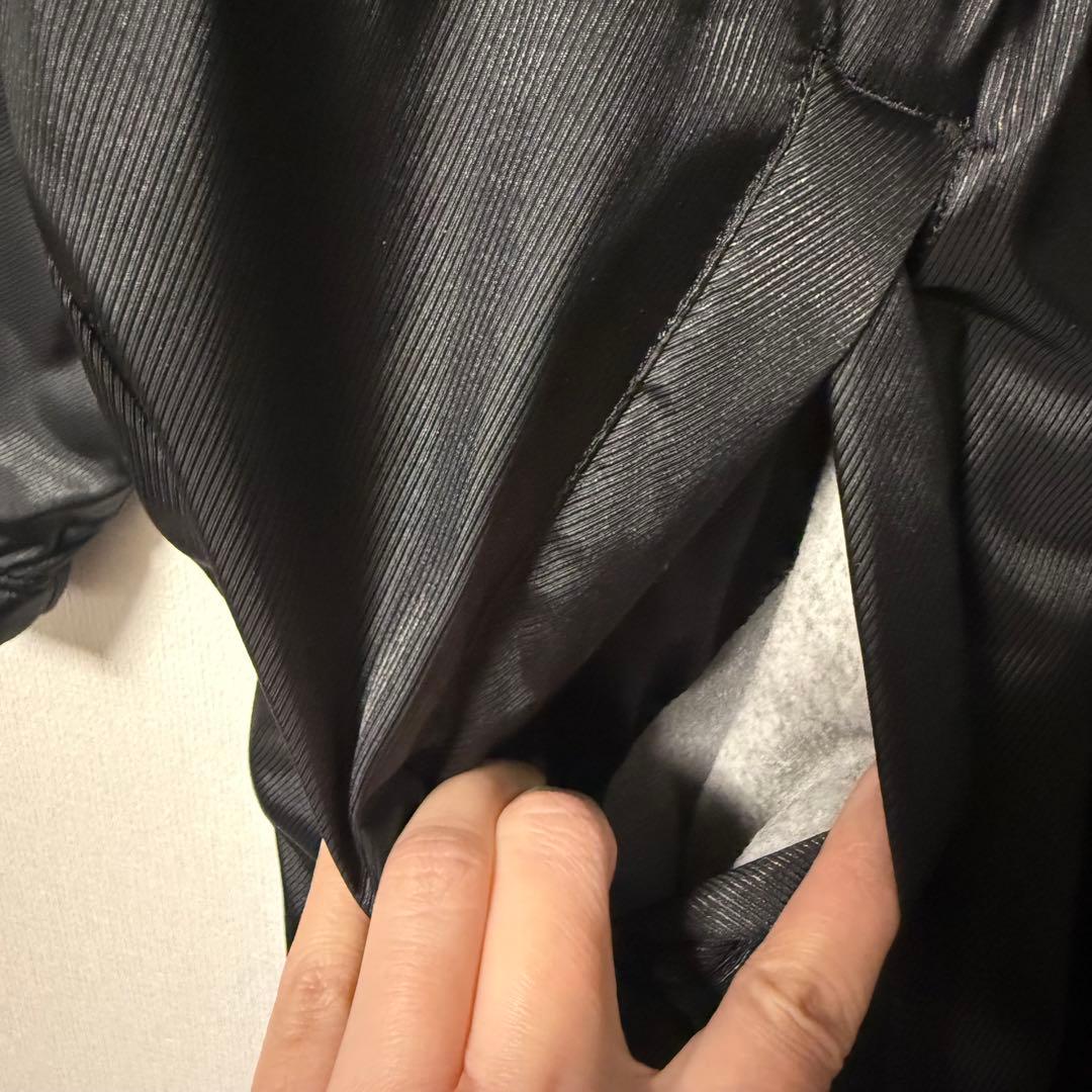 美品 NIKE ナイキ ボア フリース ロング ベンチコート フード付き M 黒