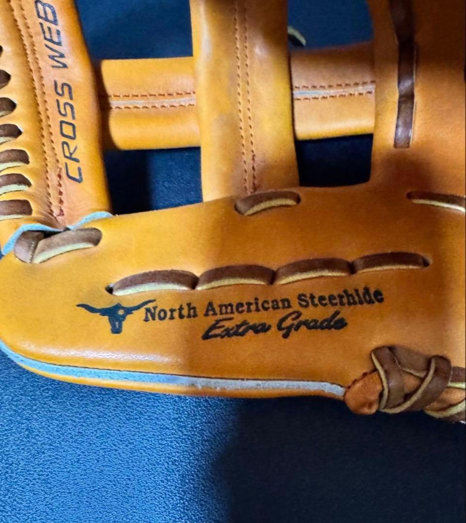 ミズノプロ 硬式グローブオレンジMマー ク