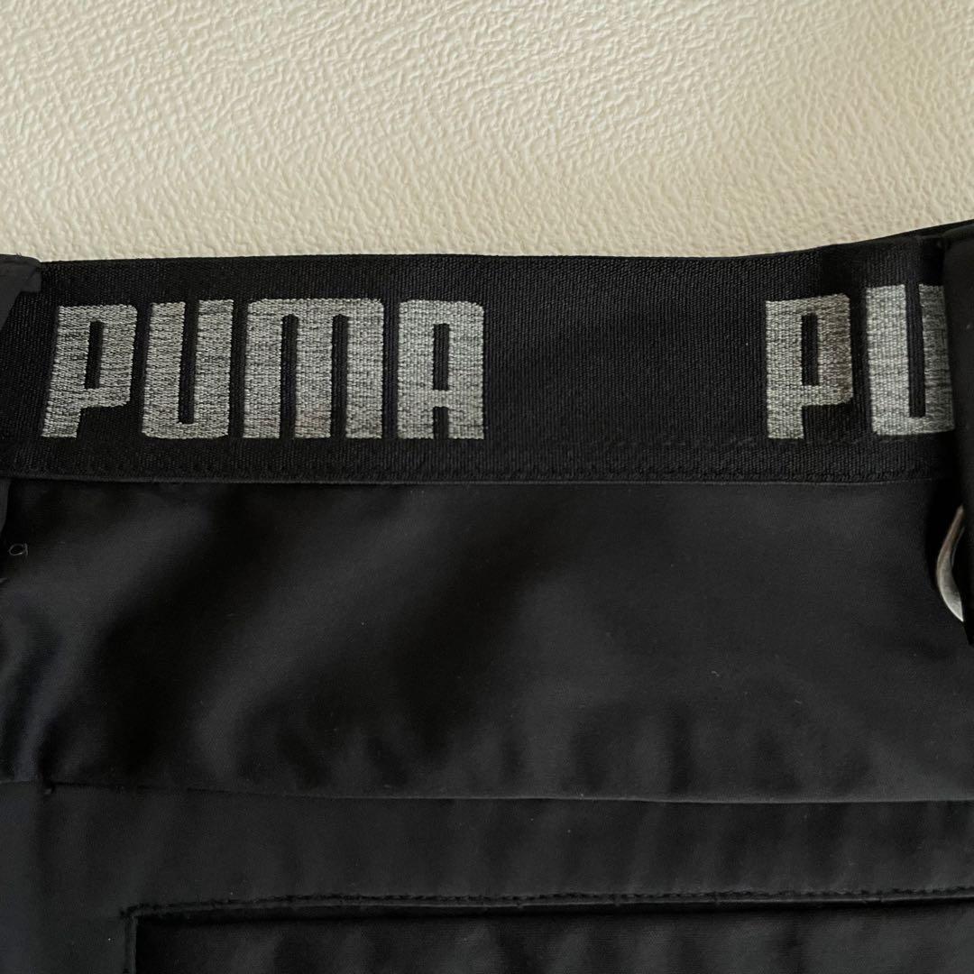 プーマ 上下 L ハイブリッドニットジャケット ファブリックミックスパンツ 黒