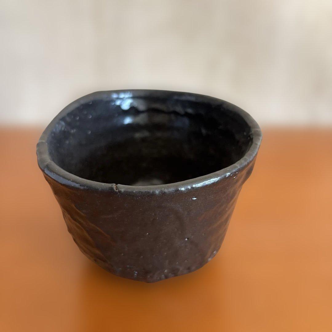 内田鋼一氏作品 黒色抹茶碗