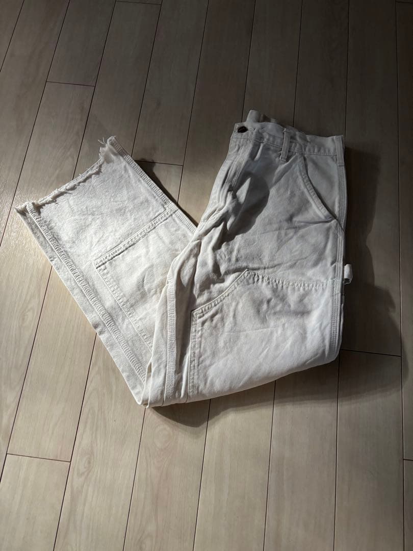 パ*ト様 【300円スタート】　カーハート　ダブルニー　ホワイトペインター　US