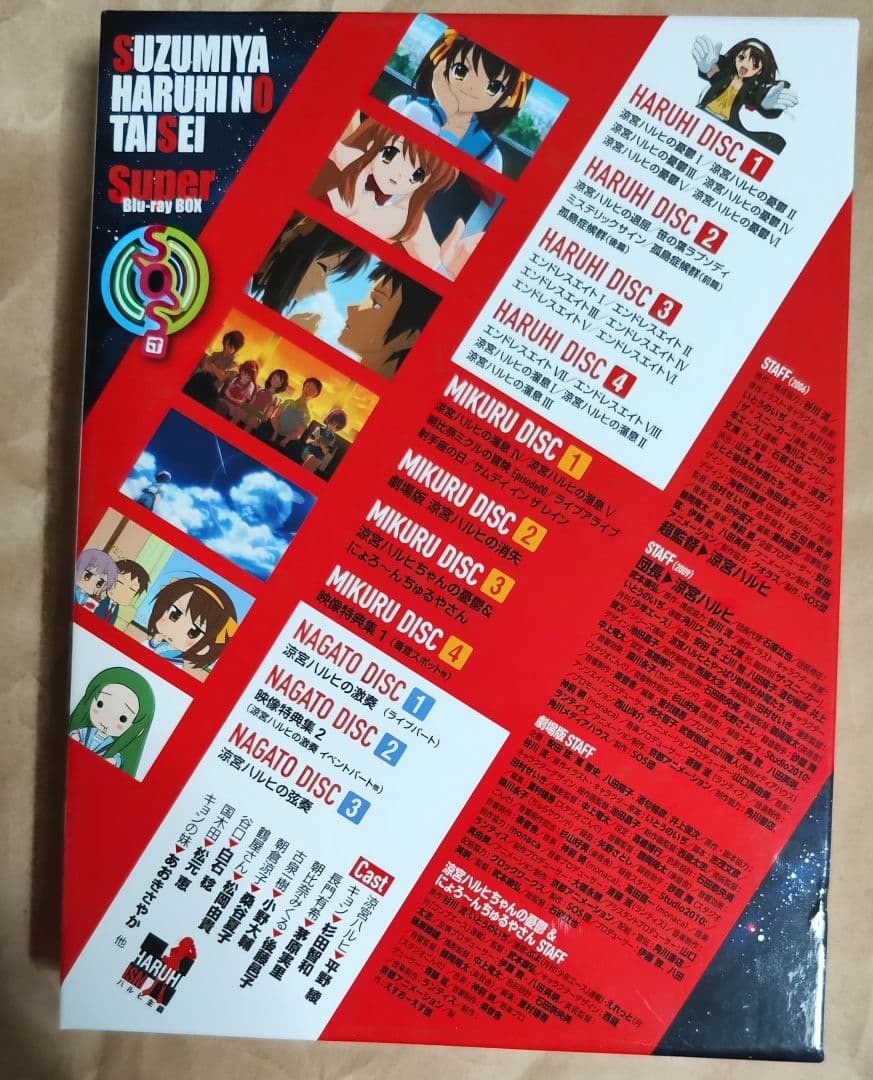 中古　涼宮ハルヒの大成-Super Blu-ray BOX　視聴確認済み