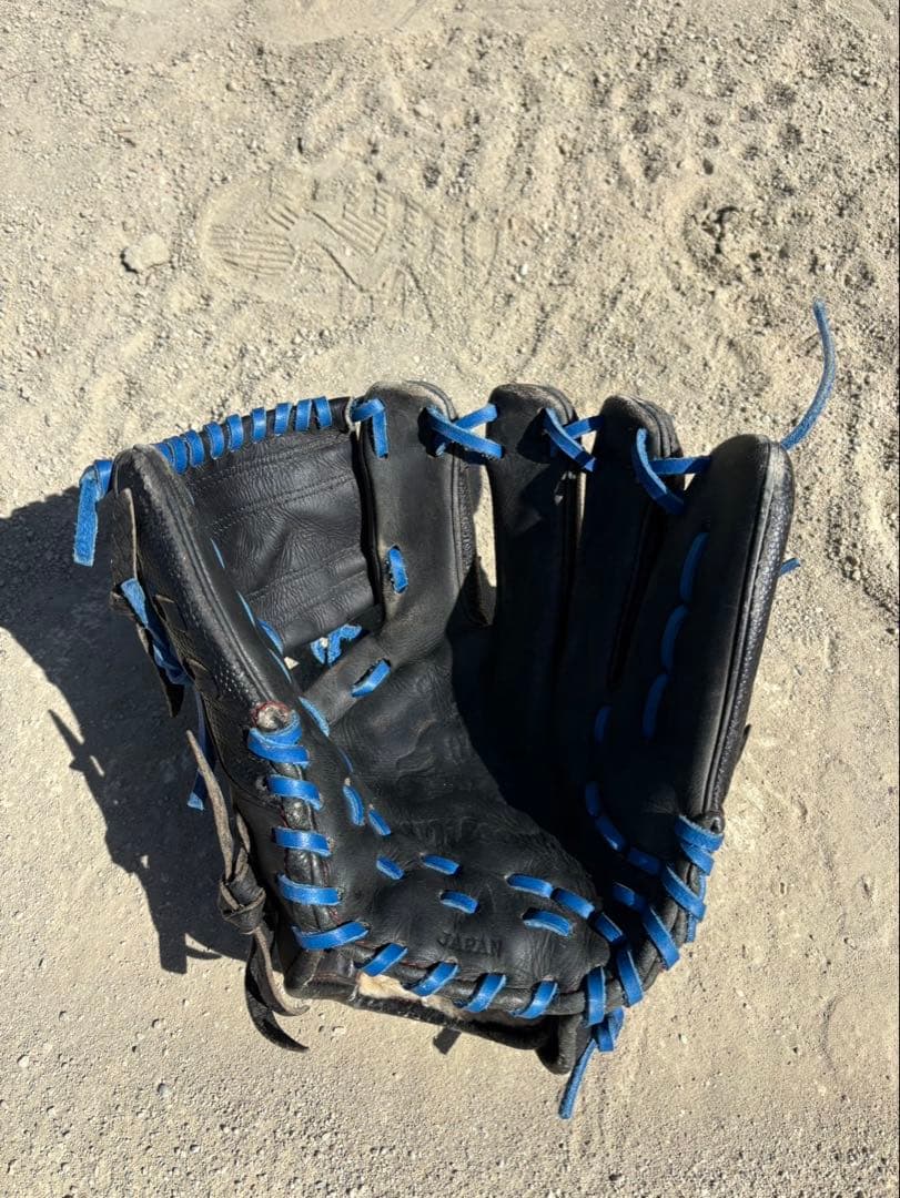 Wilson 硬式野球グローブ 黒/青　オーダー