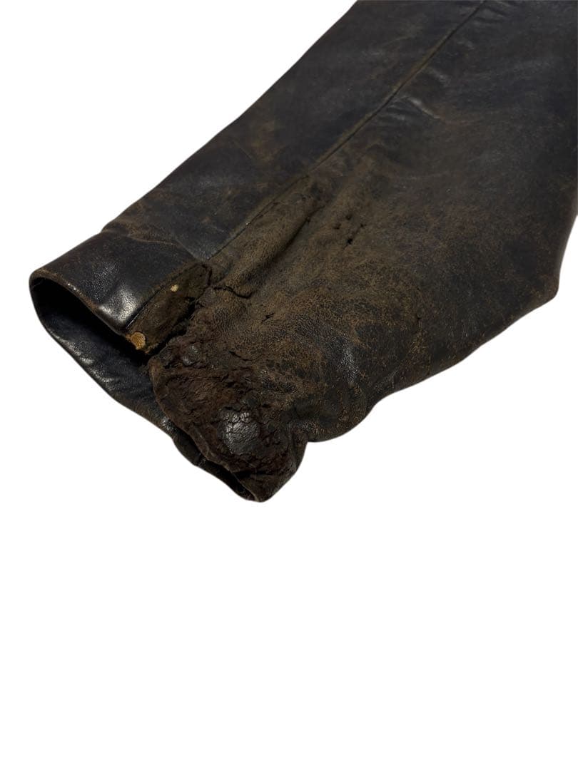 vintage 70's フランス軍　パイロットレザージャケット