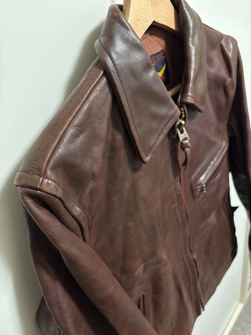 B-McCoy’s レザーライダースジャケット Aero スタイル 34