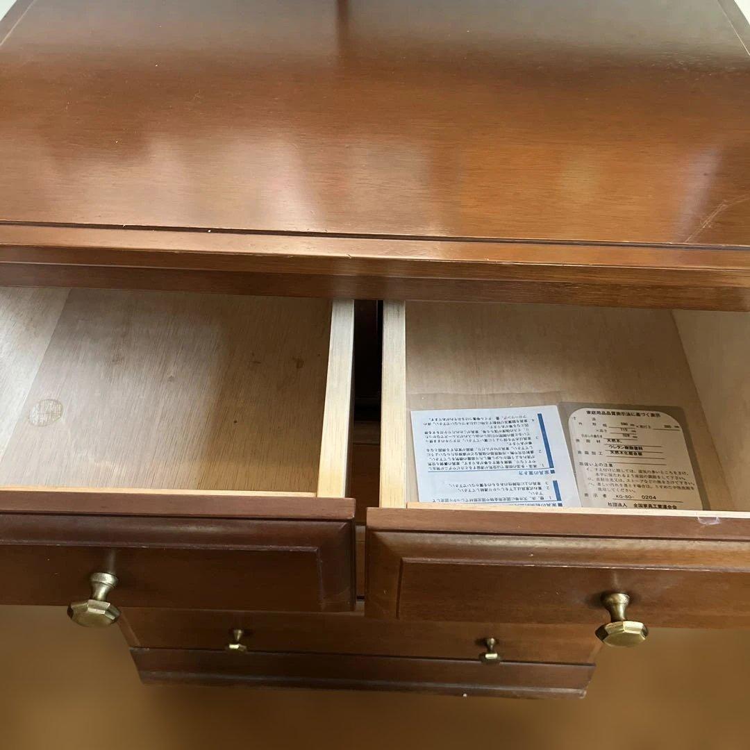 天然木　4段チェスト　アンティーク