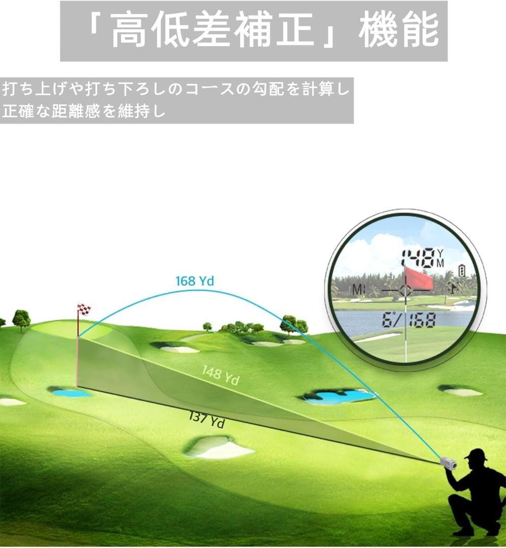 レーザー距離計 0.02秒測定 3点間距離 7倍望遠 1000M ケース付き