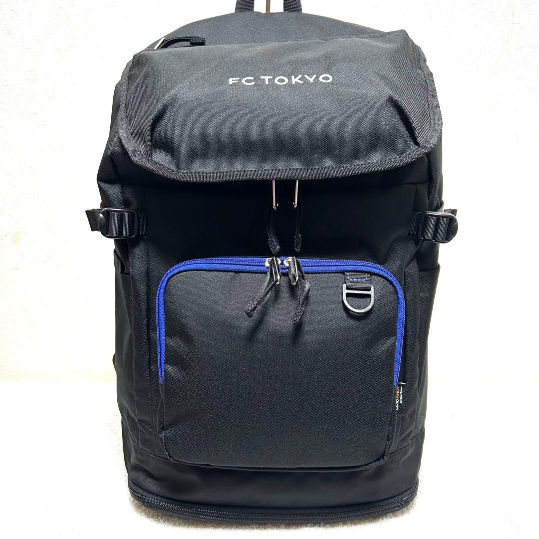 美品 サッカー FC東京 リュック バックパック デイパック ブラック 刺繍
