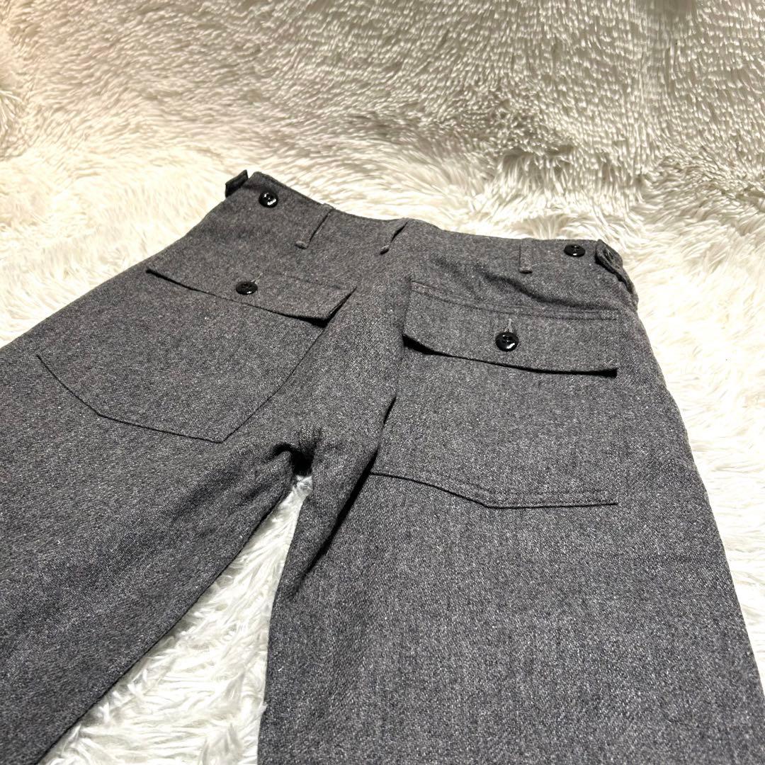 美品✨】orSlow ウール ベイカーパンツ ファティーグパンツ 1 グレー