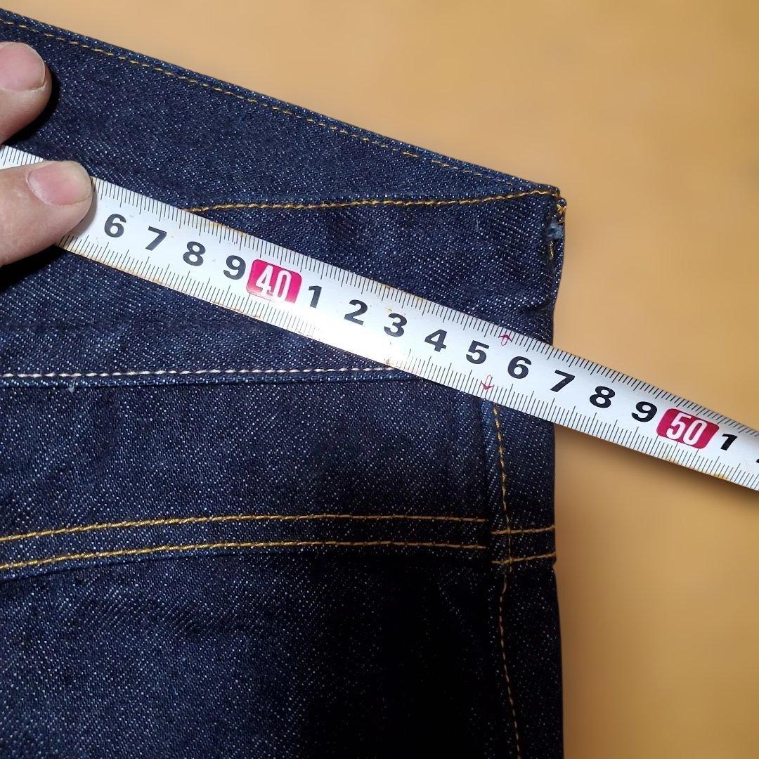 ギャングスタビル、ストレートデニム 濃紺 美品