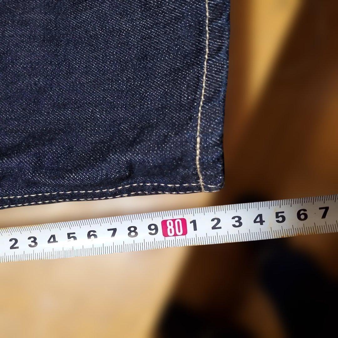 ギャングスタビル、ストレートデニム 濃紺 美品