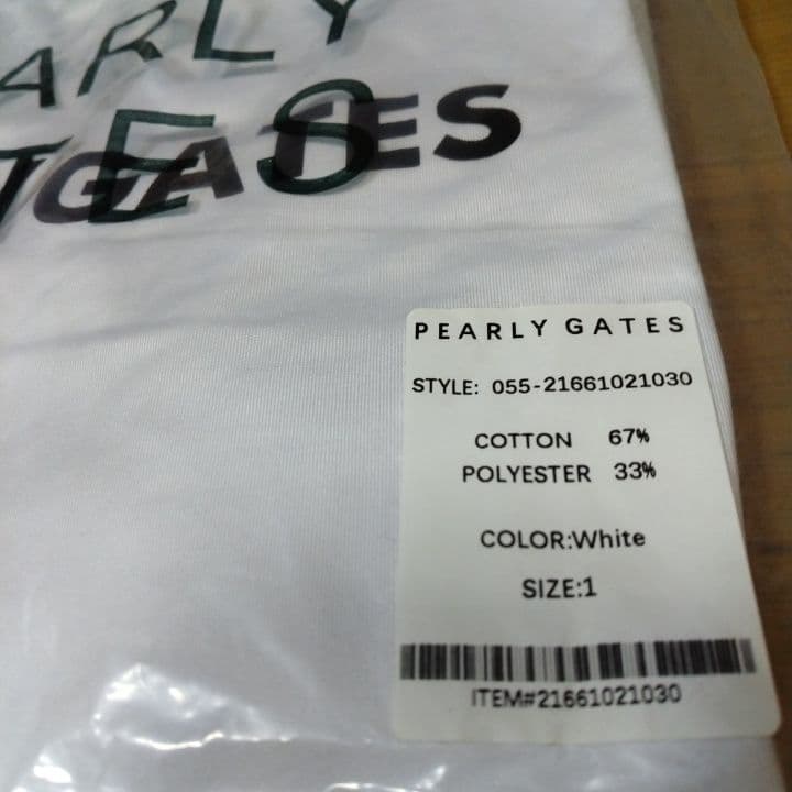 ⭐新品⭐PEARLYGATES⭐長袖モック⭐白⭐M⭐