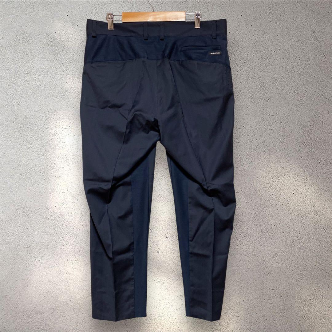 【ワ コルヴェン】wa:KOLVENメンズ パンツ ゴルフウェア L 紺色 和光