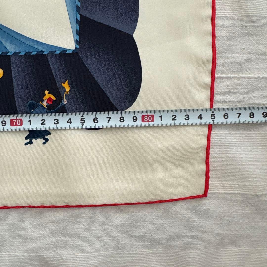 BVLGARIシルクスカーフ　ダビデピッチゴーニ　ブルガリ　サーカス　イタリア製