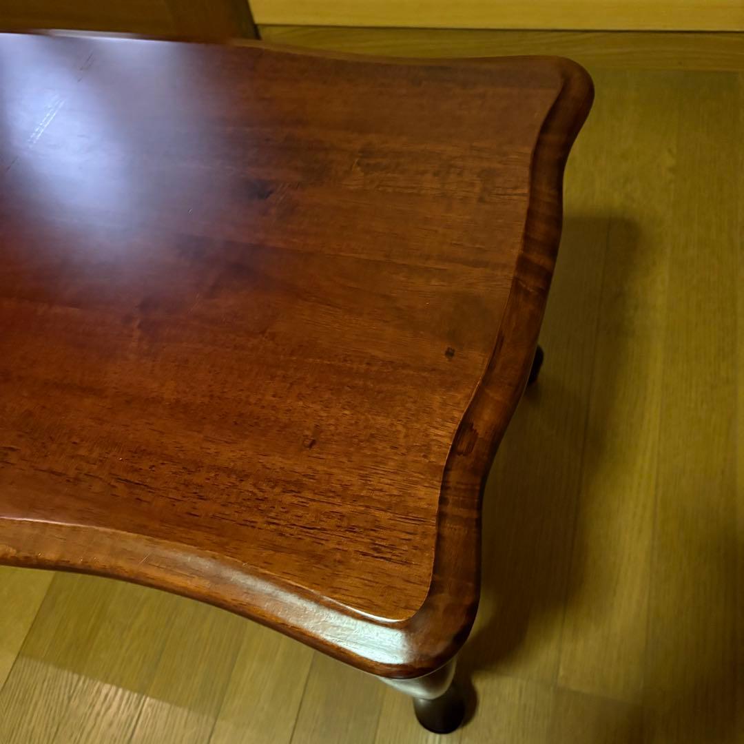アンティーク調 猫脚 ローテーブル センターテーブル 幅100cm